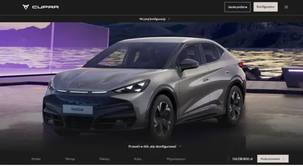 Nowy Cupra Tavascan. Sprawdź aktualną cupra tavascan cena i skonfiguruj swój wymarzony samochód.