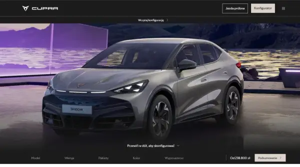 Nowy Cupra Tavascan. Sprawdź aktualną cupra tavascan cena i skonfiguruj swój wymarzony samochód.